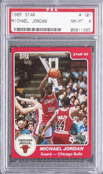 1985 Star #101 Michael Jordan Rookie Card – PSA NM-MT 8 
